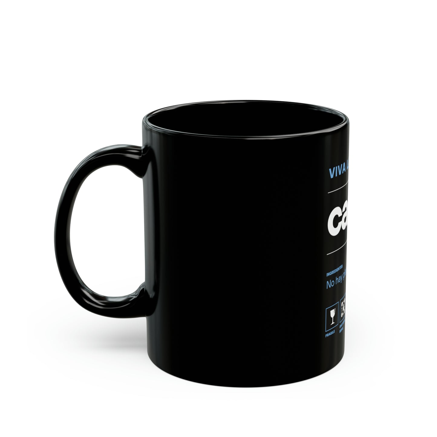 Black Mug (11oz) - Ingredient: No hay plata