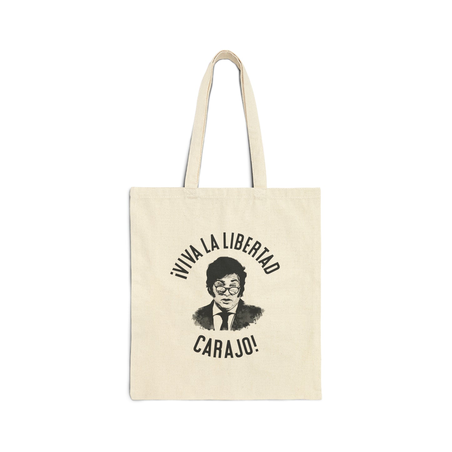 Cotton Canvas Tote Bag -  Javier Milei