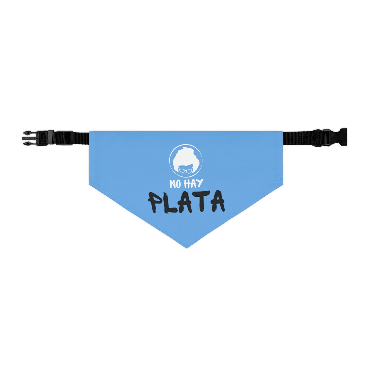 Pet Bandana Collar - No hay plata - Celeste