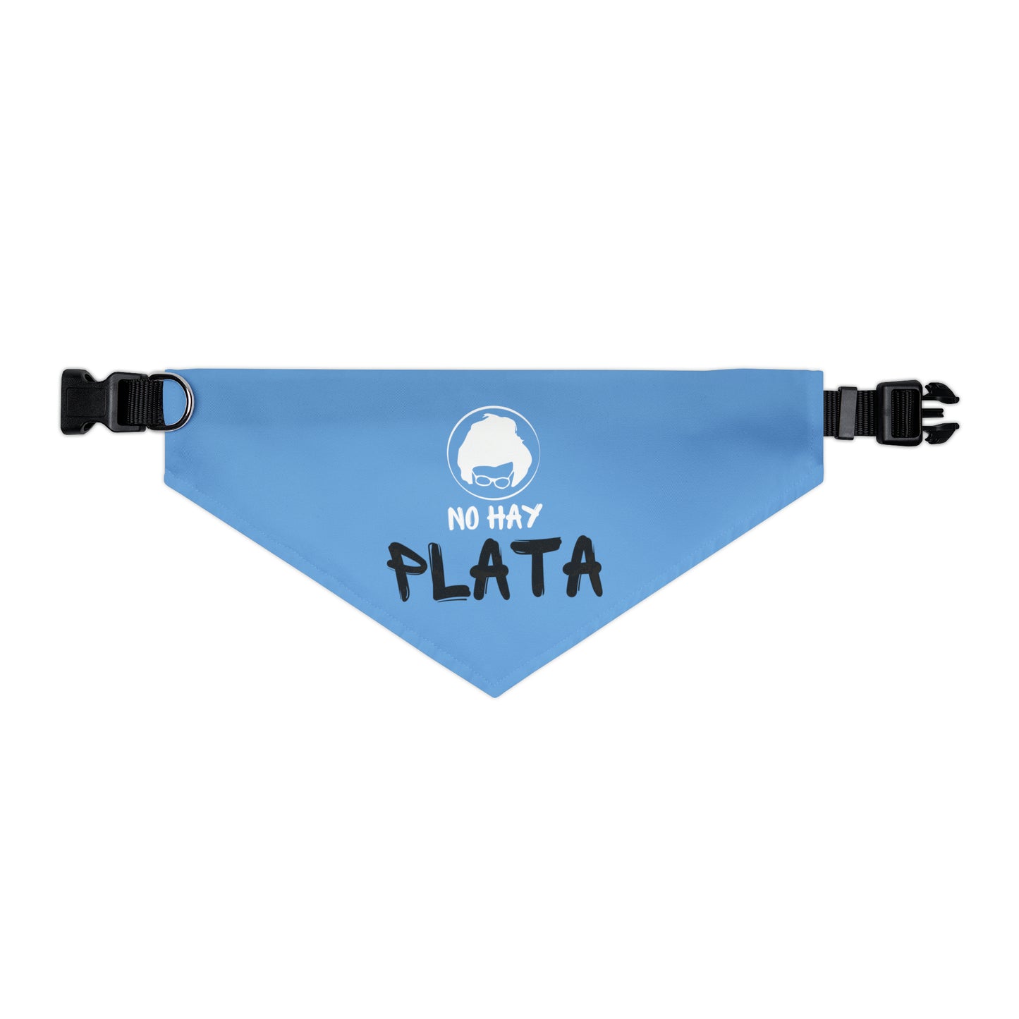 Pet Bandana Collar - No hay plata - Celeste