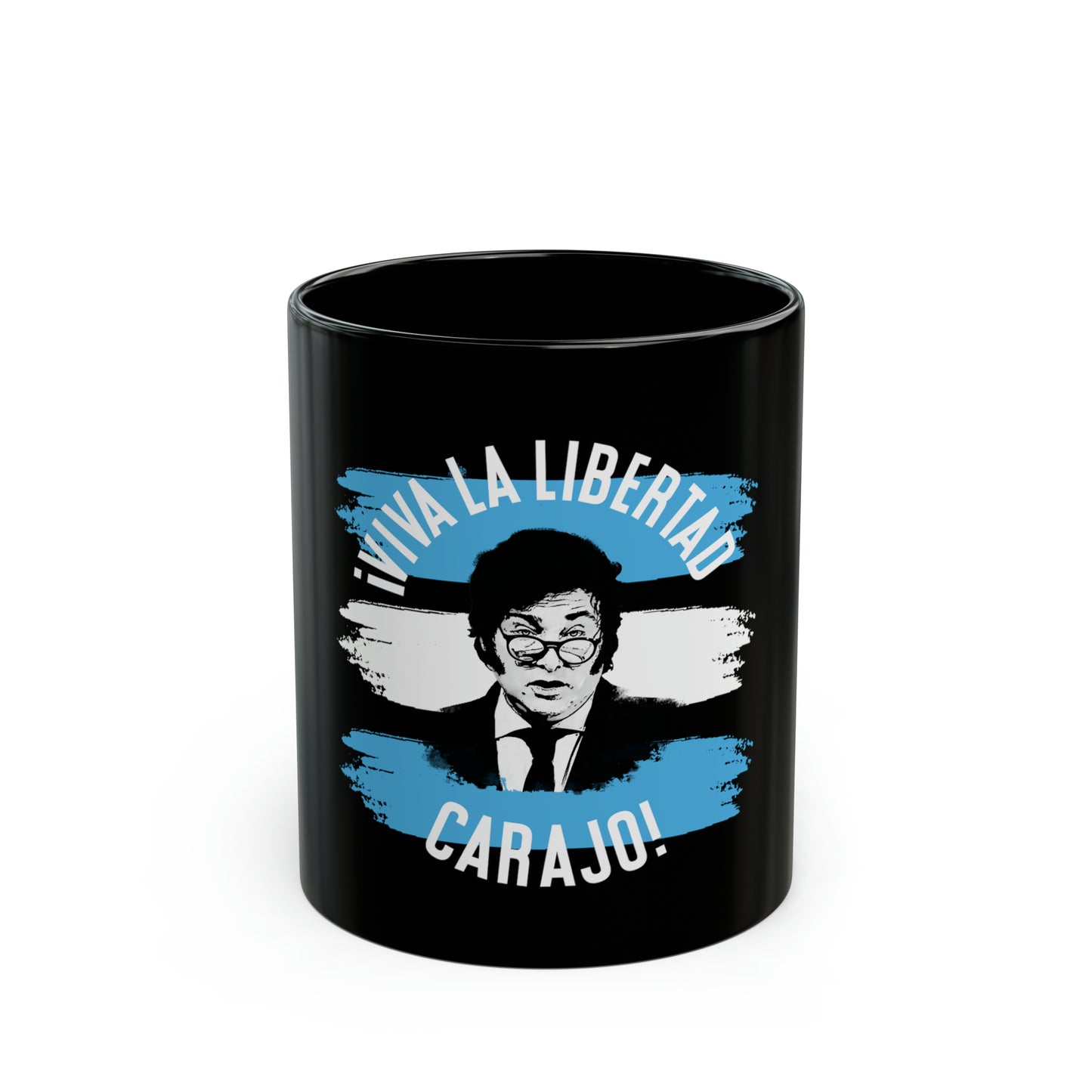 Black Mug (11oz) - Viva la libertad c...