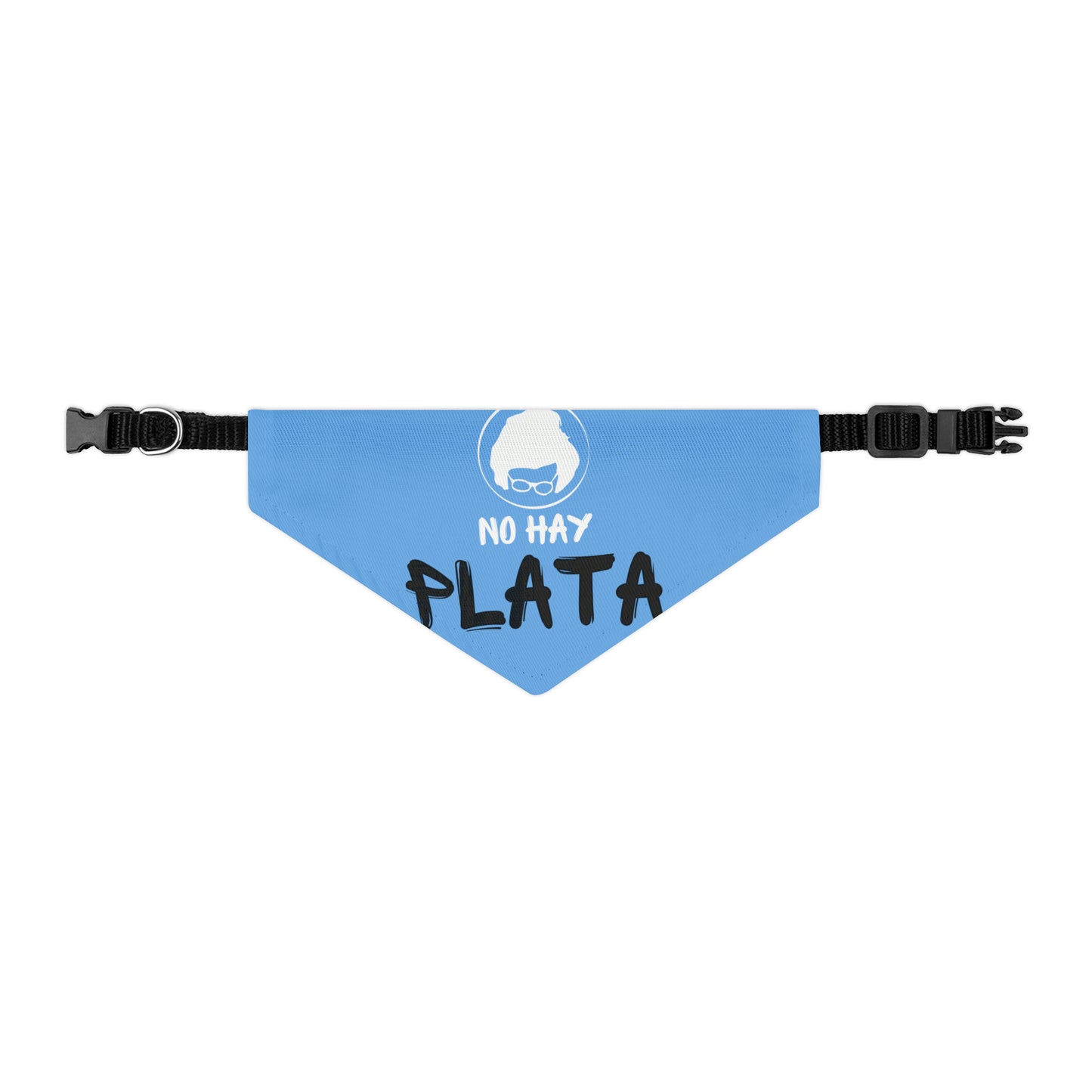 Pet Bandana Collar - No hay plata - Celeste