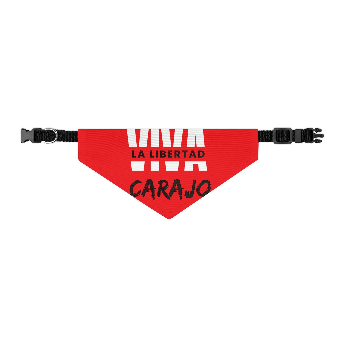 Pet Bandana Collar - La libertad - Rojo